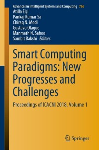 Imagen de portada: Smart Computing Paradigms: New Progresses and Challenges 9789811396823