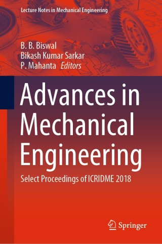 Cover image: Advances in Mechanical Engineering 9789811501234