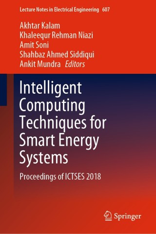 Imagen de portada: Intelligent Computing Techniques for Smart Energy Systems 9789811502132