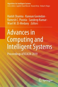 Imagen de portada: Advances in Computing and Intelligent Systems 9789811502217