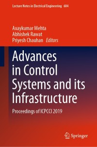 Immagine di copertina: Advances in Control Systems and its Infrastructure 9789811502255
