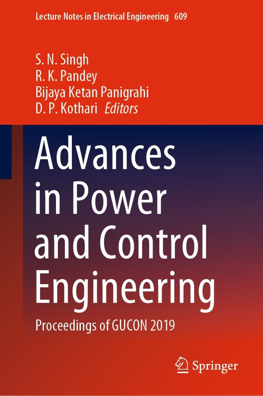 Advances in Power and Control Engineering Proceedings of GUCON 2019