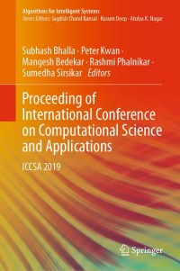 Imagen de portada: Proceeding of International Conference on Computational Science and Applications 9789811507892