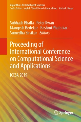 Immagine di copertina: Proceeding of International Conference on Computational Science and Applications 9789811507892