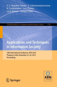 Cover image: Applications and Techniques in Information Security 9789811508707