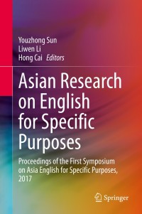 Cover image: Asian Research on English for Specific Purposes 1st edition 9789811510366