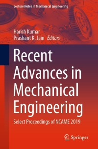 Cover image: Recent Advances in Mechanical Engineering 9789811510700