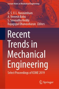 Imagen de portada: Recent Trends in Mechanical Engineering 9789811511233