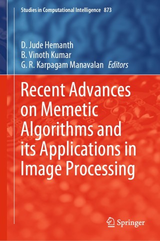 Imagen de portada: Recent Advances on Memetic Algorithms and its Applications in Image Processing 9789811513619