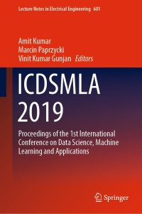 Cover image: ICDSMLA 2019 1st edition 9789811514197
