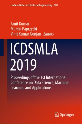 Immagine di copertina: ICDSMLA 2019 1st edition 9789811514197