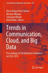 Cover image: Trends in Communication, Cloud, and Big Data 9789811516238