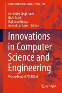 Cover image: Innovations in Computer Science and Engineering 1st edition 9789811520426