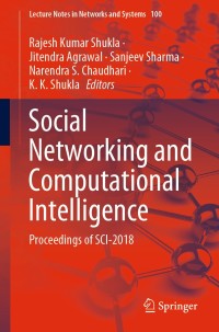 Cover image: Social Networking and Computational Intelligence 1st edition 9789811520709