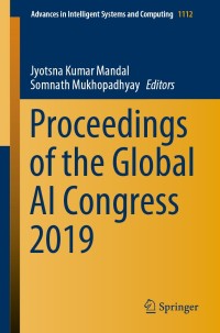 Cover image: Proceedings of the Global AI Congress 2019 1st edition 9789811521874