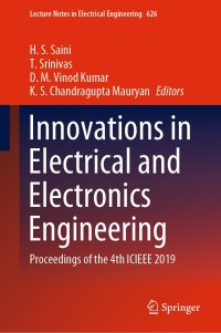 Imagen de portada: Innovations in Electrical and Electronics Engineering 1st edition 9789811522550
