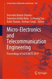 Imagen de portada: Micro-Electronics and Telecommunication Engineering 1st edition 9789811523281