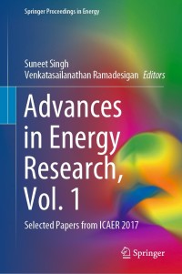 Cover image: Advances in Energy Research, Vol. 1 1st edition 9789811526657