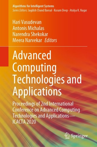 Imagen de portada: Advanced Computing Technologies and Applications 1st edition 9789811532412