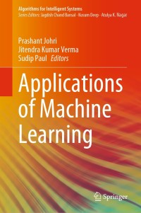Cover image: Applications of Machine Learning 1st edition 9789811533563
