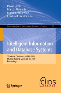 Cover image: Intelligent Information and Database Systems 1st edition 9789811533792