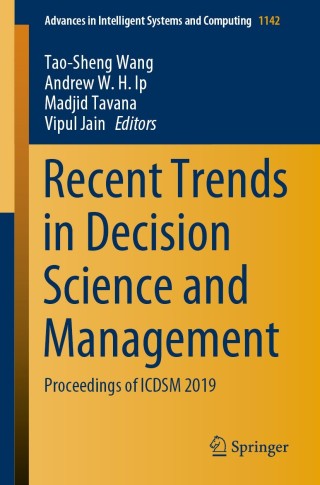 表紙画像: Recent Trends in Decision Science and Management 1st edition 9789811535871