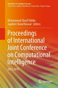 Cover image: Proceedings of International Joint Conference on Computational Intelligence 1st edition 9789811536069