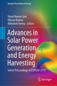 Cover image: Advances in Solar Power Generation and Energy Harvesting 1st edition 9789811536342