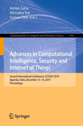 Cover image: Advances in Computational Intelligence, Security and Internet of Things 1st edition 9789811536656