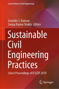 Cover image: Sustainable Civil Engineering Practices 1st edition 9789811536762