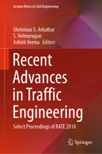 صورة الغلاف: Recent Advances in Traffic Engineering 1st edition 9789811537417