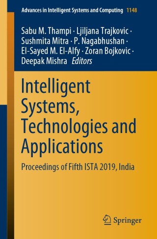Cover image: Intelligent Systems, Technologies and Applications 1st edition 9789811539138