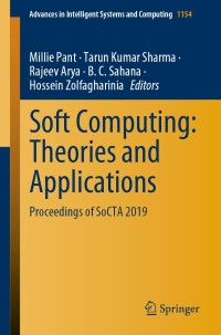 Cover image: Soft Computing: Theories and Applications 1st edition 9789811540318