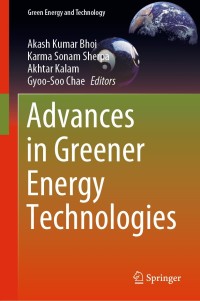 Cover image: Advances in Greener Energy Technologies 1st edition 9789811542459