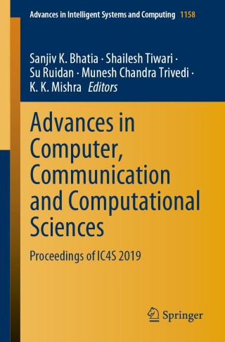 Imagen de portada: Advances in Computer, Communication and Computational Sciences 1st edition 9789811544088