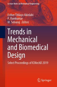 Imagen de portada: Trends in Mechanical and Biomedical Design 1st edition 9789811544873