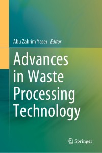 Cover image: Advances in Waste Processing Technology 1st edition 9789811548208