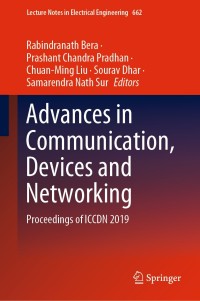 Cover image: Advances in Communication, Devices and Networking 1st edition 9789811549311