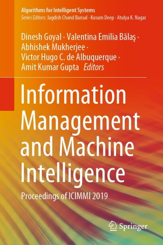 Imagen de portada: Information Management and Machine Intelligence 1st edition 9789811549359