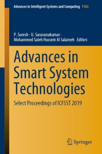Imagen de portada: Advances in Smart System Technologies 1st edition 9789811550287