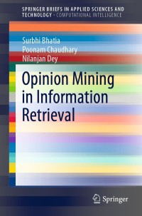 Imagen de portada: Opinion Mining in Information Retrieval 9789811550423