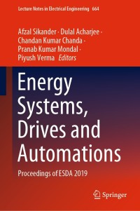 Cover image: Energy Systems, Drives and Automations 1st edition 9789811550881