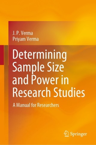 Imagen de portada: Determining Sample Size and Power in Research Studies 9789811552038