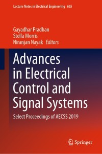 Cover image: Advances in Electrical Control and Signal Systems 1st edition 9789811552618
