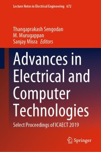 Cover image: Advances in Electrical and Computer Technologies 1st edition 9789811555572