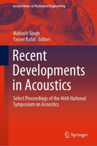Cover image: Recent Developments in Acoustics 1st edition 9789811557750
