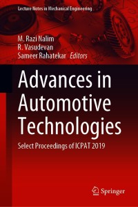 Cover image: Advances in Automotive Technologies 1st edition 9789811559464