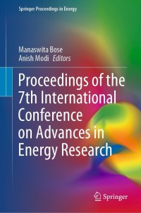 Imagen de portada: Proceedings of the 7th International Conference on Advances in Energy Research 1st edition 9789811559549