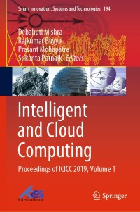 Cover image: Intelligent and Cloud Computing 1st edition 9789811559709