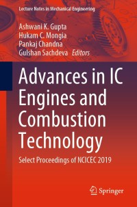 Imagen de portada: Advances in IC Engines and Combustion Technology 1st edition 9789811559952